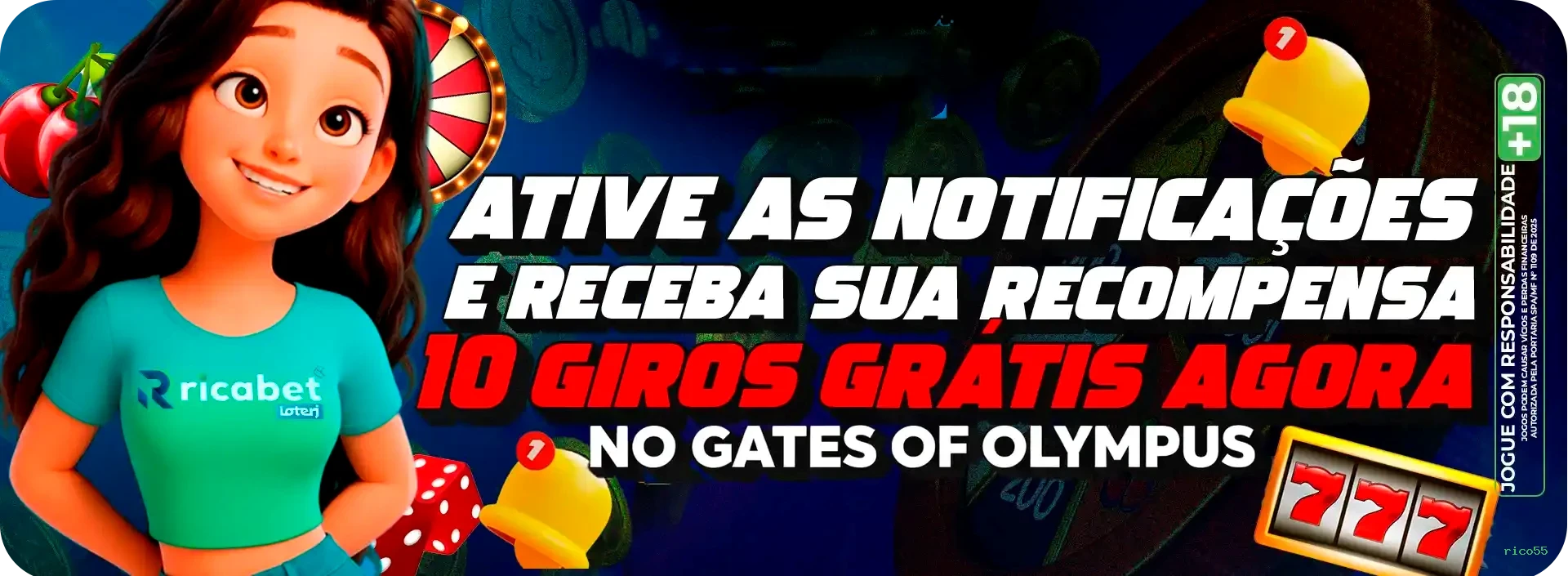 Slots com prêmios rico55